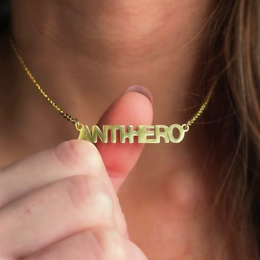 Taylor Swift Inspired Gold ANTIHERO Necklace