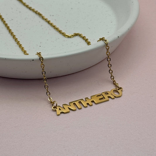 Taylor Swift Inspired Gold ANTIHERO Necklace