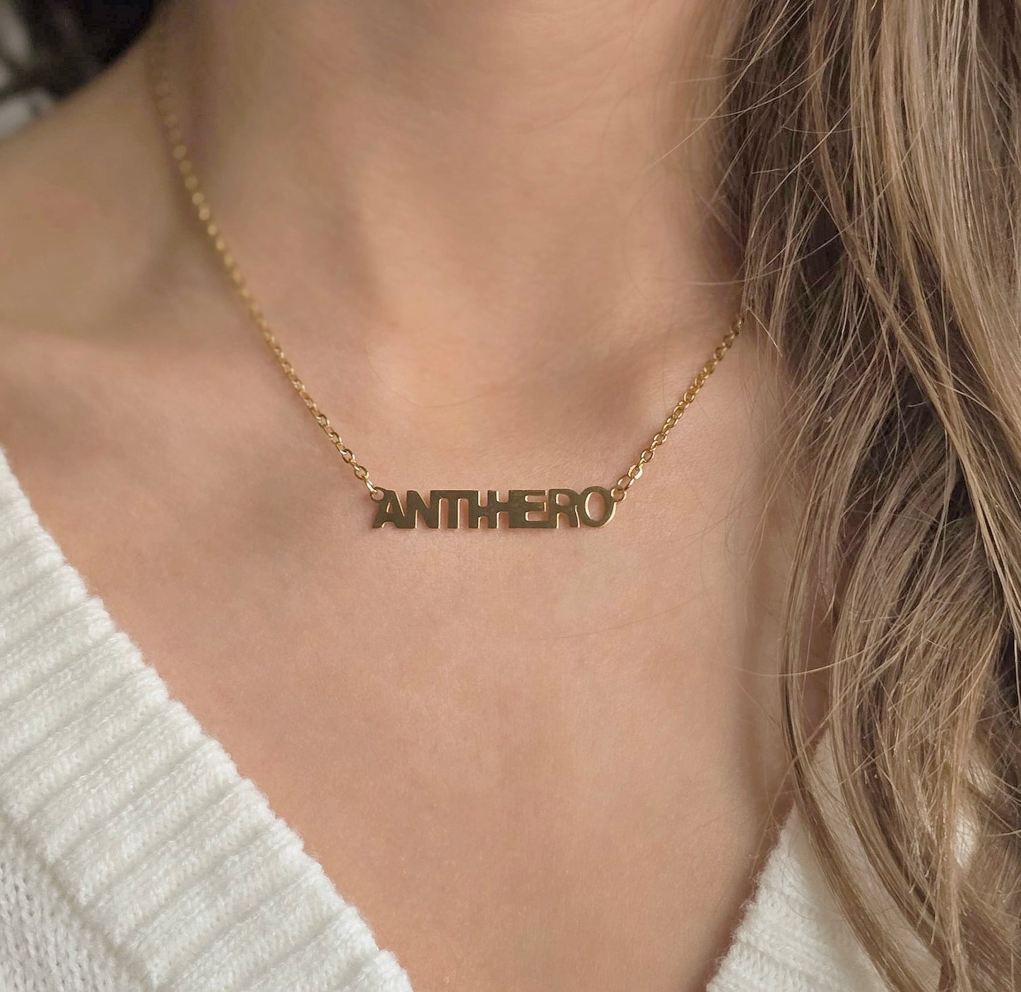 Taylor Swift Inspired Gold ANTIHERO Necklace