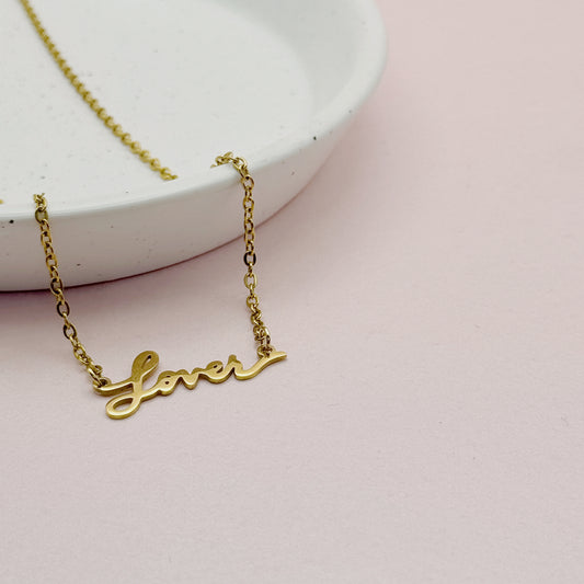 Taylor Swift Inspired LOVER Necklace